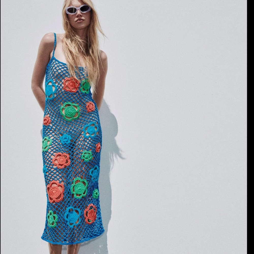 Zara Crochet Maxi Dress
